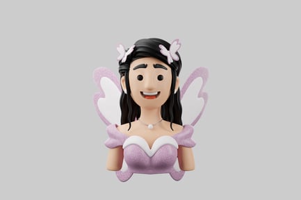 Preview: Cartoon fairy girl figure