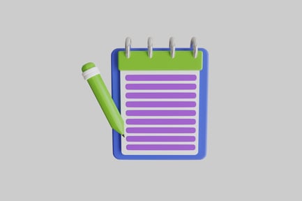 Preview: Notepad with pencil design
