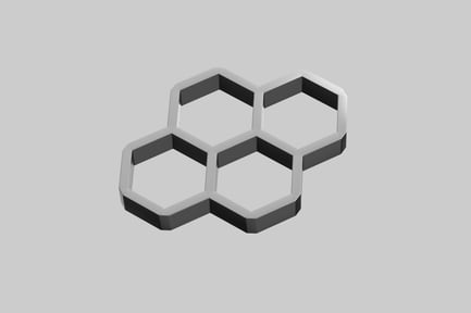 Preview: Geometric honeycomb abstract design