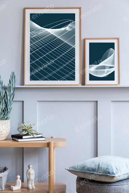 Preview: Stylish scandinavian living room interior