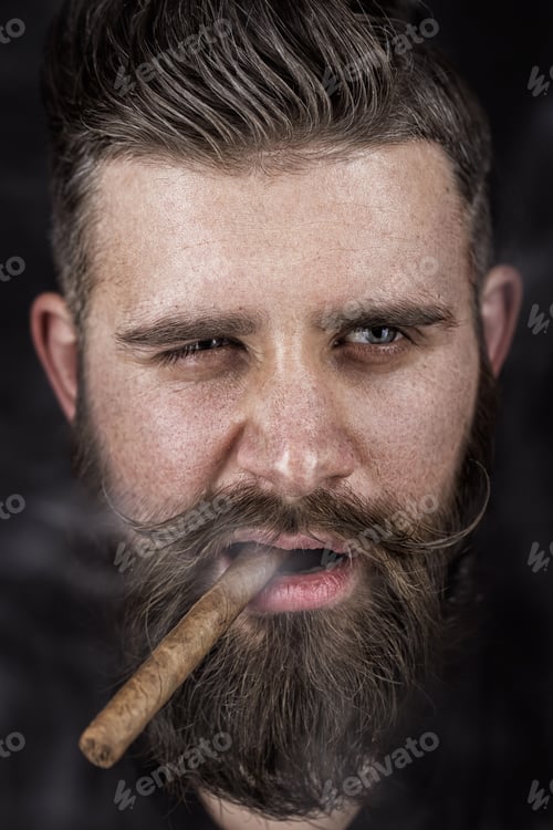 Preview: Solid man with beard and mustache.