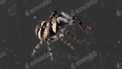 Preview: Striking Close-Up of a Zebra Jumping Spider