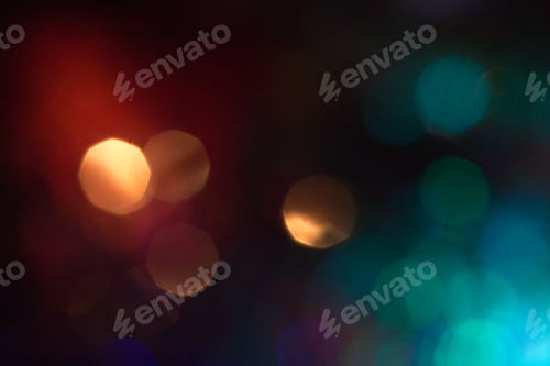 Preview: blue and red bokeh background