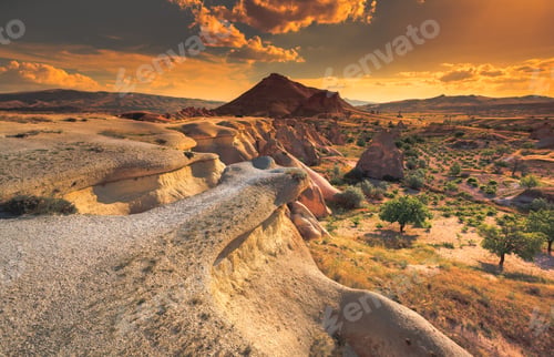 Preview: Cappadocia mountain landscape, Turkey