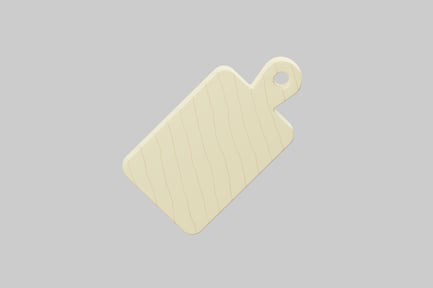 Preview: Light wood cutting board with handle