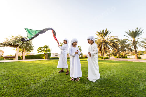 Preview: Group of middle eastern kids in Dubai