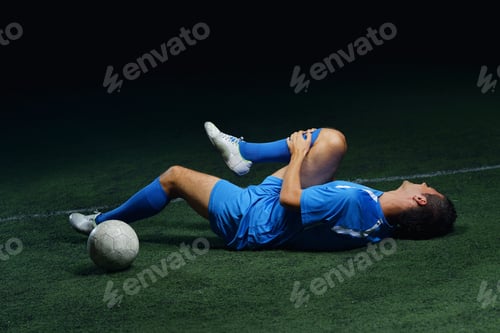 Preview: Soccer Player Have Pain Injury Accident On Football Game