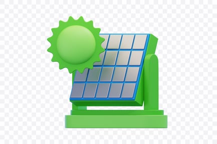 Preview: Solar Panel Array with Sun Indicator