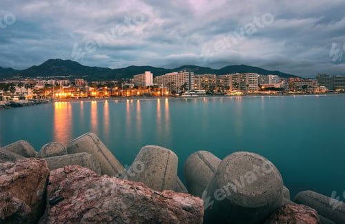 Preview: Morning at Banalmadena coast in Malaga, Spain