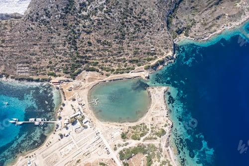 Preview: Aerial view of Cape Knidos Datca Peninsula Turkey