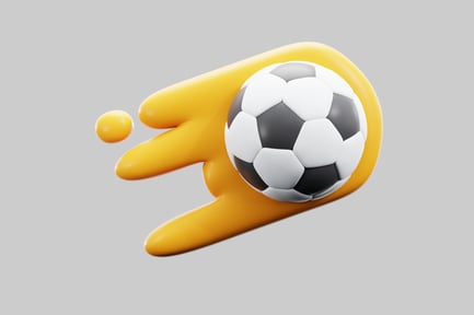 Preview: Hand holding a soccer ball.
