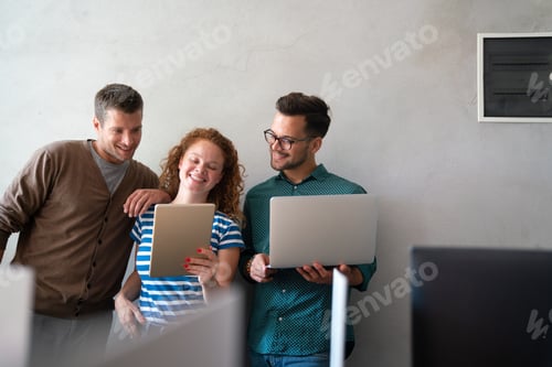 Preview: Programmers working in a software developing company office