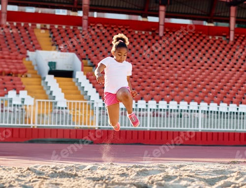 Preview: Children having sport exercise training class outdoors