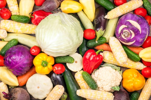 Preview: Organic vegetables background