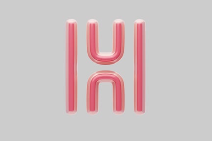 Preview: Stylized "Hi" in Pink