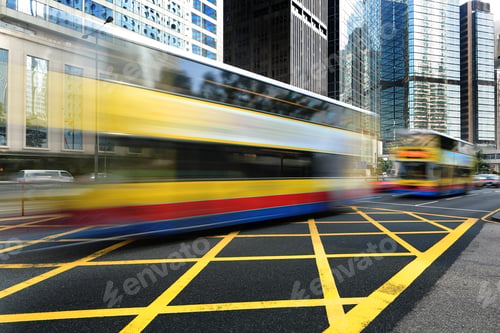 Preview: Bus speeding through the street
