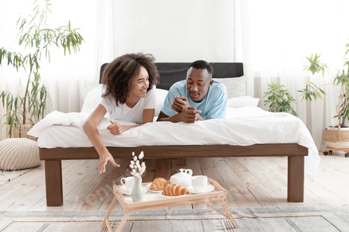 Preview: Talk and romantic breakfast in bed at home during COVID-19 outbreak or weekend
