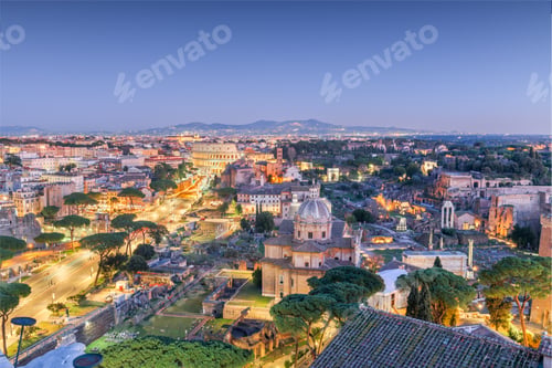 Preview: Rome, Italy Over the Roman Forum