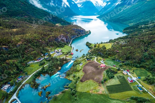 Preview: Beautiful Nature Norway aerial photography.
