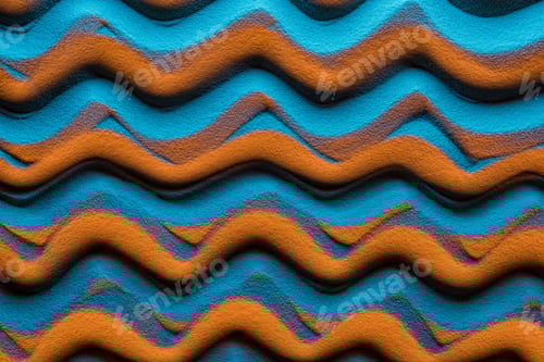 Preview: top view of wavy background with sand and color filter