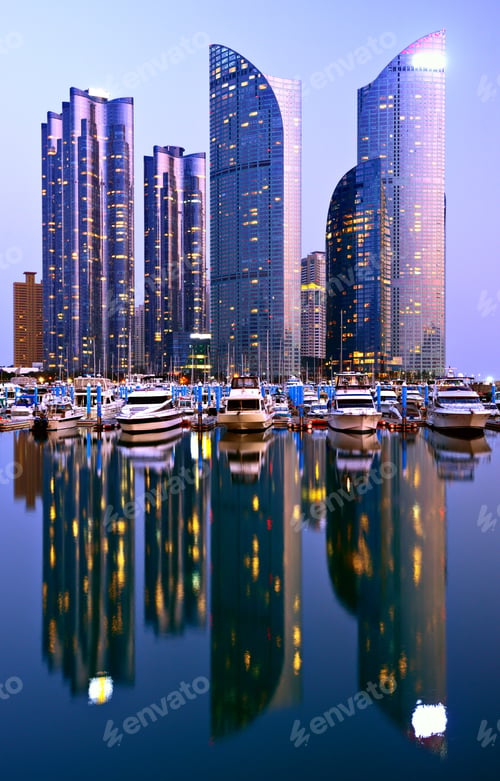 Preview: Skyline Of Busan, South Korea At Night.