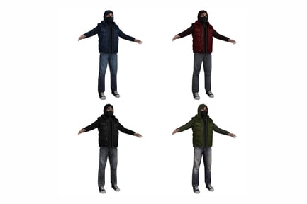 Preview: Hooded Rioter with Vest