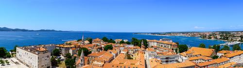 Preview: Old town of Zadar panoramic view, Dalmatia, Croatia.