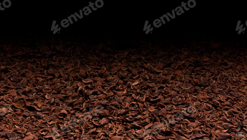 Preview: Grated chocolate texture. Ground chocolate background