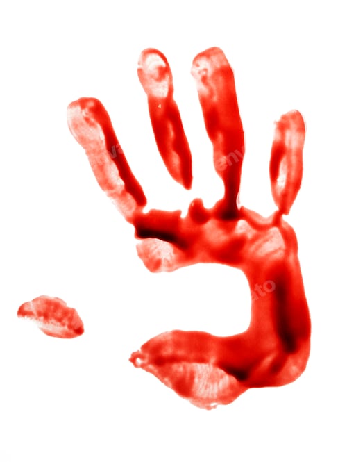 Preview: Bloody hand print