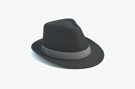 Preview: Classic Black Fedora Hat