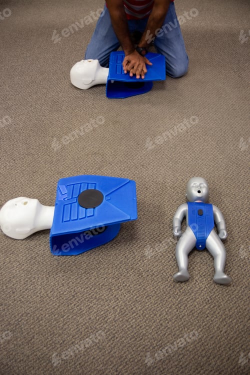 Preview: Human toy character for cardiopulmonary resuscitation medical training