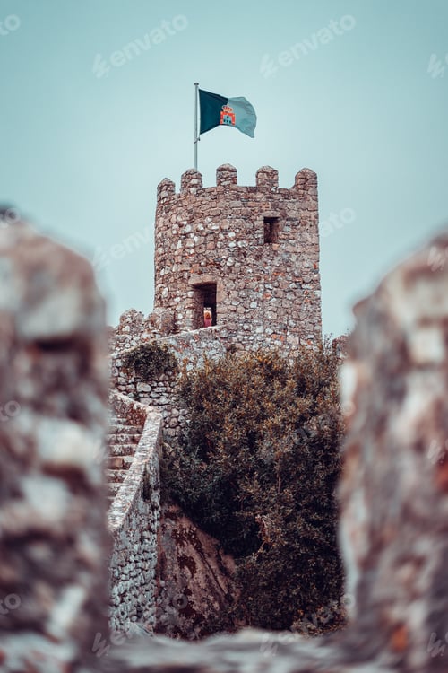 Preview: Tower of the medieval Moorish Castle in Sintra, Portugal