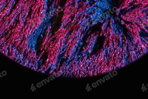 Preview: Ferrofluid illuminated with neon light