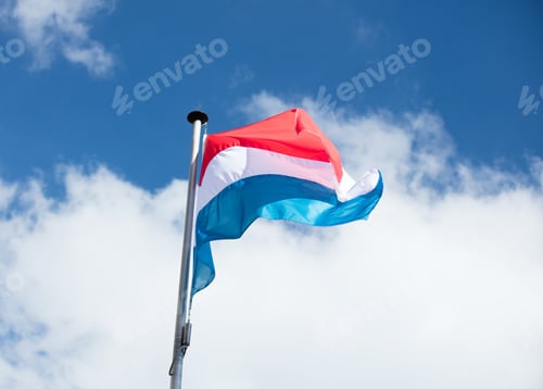 Preview: flag of France on sky background