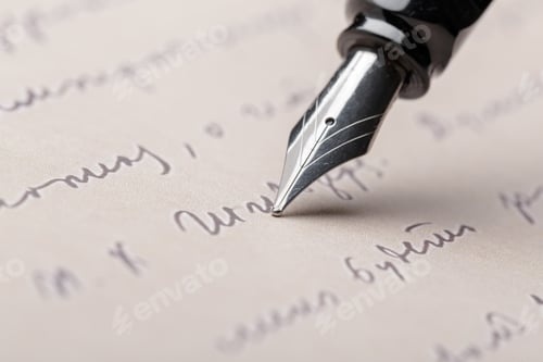 Preview: Fountain Pen on Written Page
