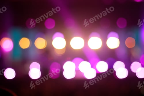 Preview: An abstract purple bokeh background creates a festive and vibrant atmosphere. The blurred effect add