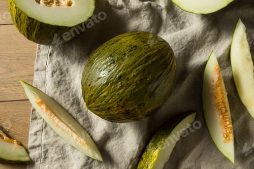 Preview: Raw Green Organic Santa Claus Melon