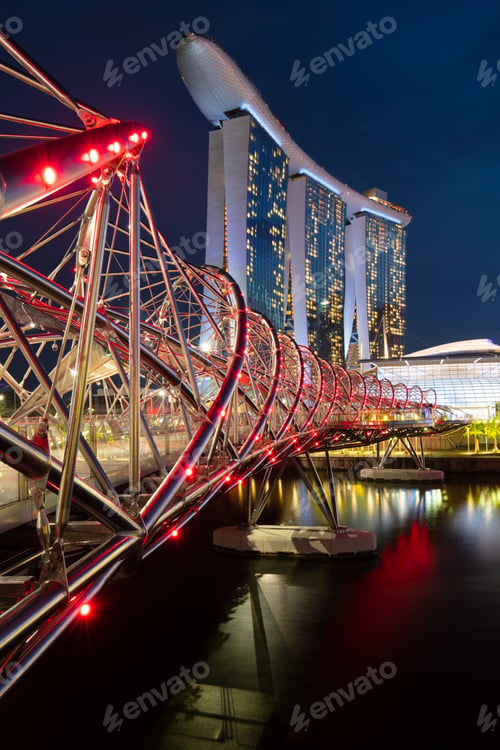 Preview: Singapore Urban View at Dusk