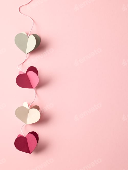 Preview: heart shaped paper decoration