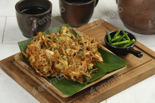 Preview: indonesian vegetable fritters or Bakwan or bala-bala