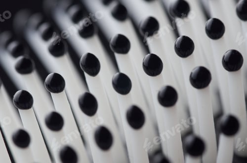 Preview: Black dots on the white stem