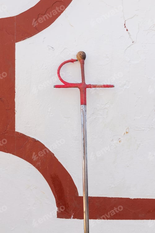 Preview: Sword of bullfighter leaning on wall