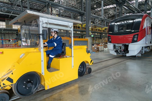 Preview: Engineer checks spare parts list and maintains mass transit locomotives in Asia