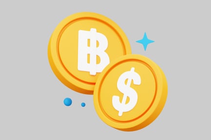 Preview: Currency Coins: Baht and Dollar