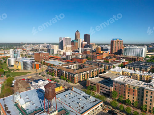 Preview: Des Moines, Iowa, USA Downtown