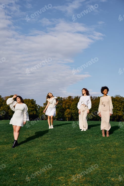 Preview: Confidence shines as fashionable women embrace spring outdoors with stylish looks