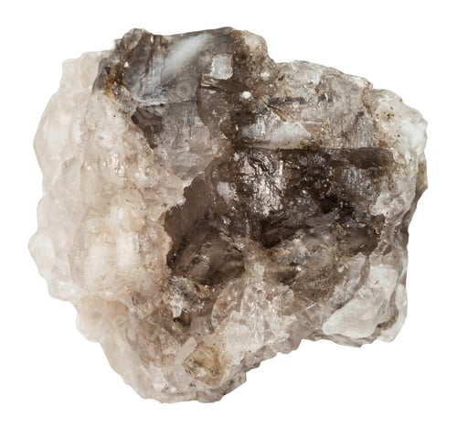 Preview: piece of halite (rock salt) stone isolated
