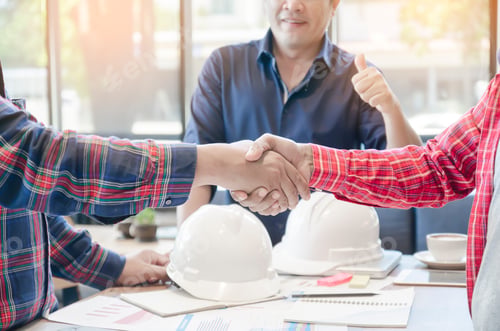 Preview: builders handshake agreement to the project.