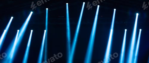 Preview: Magic colorful stage lights