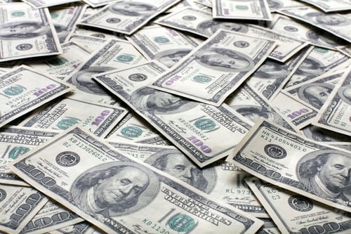 Preview: Pile of Hundred Dollar Bills Close Up